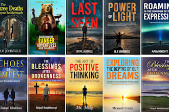 do professional ebook cover design and kdp print book cover design