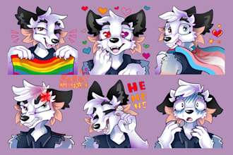 create custom furry telegram stickers, discord emotes and furry sticker pack