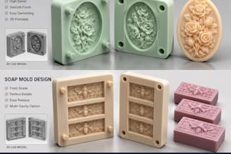 do 3d cad modeling, silicone mold, injection mold, cnc, plastic and resin molds