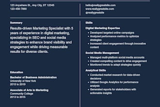 write a professional ats resume and cover letter