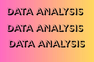 do data analysis for companies and business owners