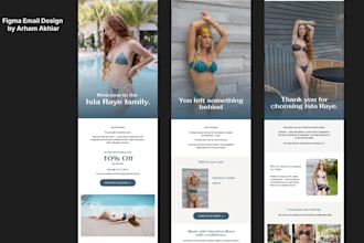 modern and stunning email templates in figma