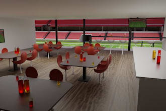 design a stadium with 3d modeling planning visualization and renovation