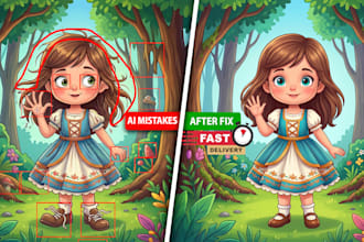 fix ai generated image error with photoshop