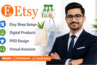 do etsy shop setup and design etsy digital products