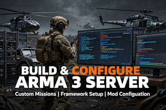 build and configure arma 3 server with custom missions and frameworks