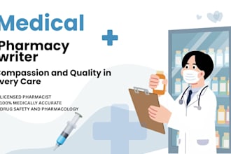 write professional medical and pharmaceutical content as a pharmacist