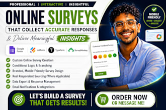 create fill online survey jotform typeform googleform respondent market research