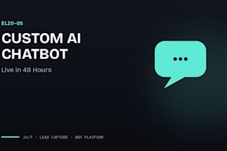 develop a custom ai chatbot for your online shop