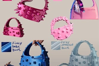 create a 3d model of your fashion bag in blender