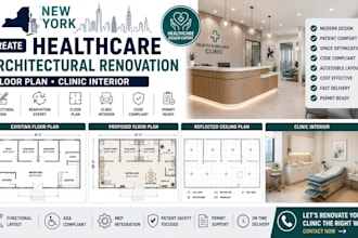 design new york healthcare architectural renovation floor plan clinic interior