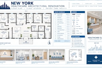 design new york healthcare architectural renovation floor plan clinic interior