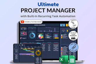 design custom automated excel spreadsheets and google sheets