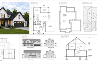 blueprints plans, architect plan, texas 2d floor plan, patio, adu, garage, deck