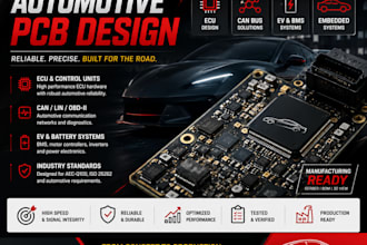 design automotive pcb, ecu, can bus, ev bms and embedded systems