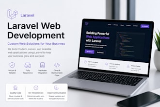 create a custom laravel web application