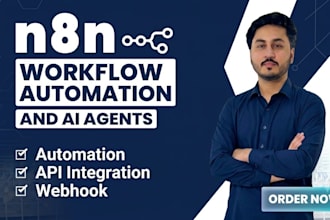 build n8n automation workflow with API, webhook and CRM integration
