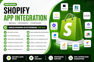 install and configure shopify apps professionally