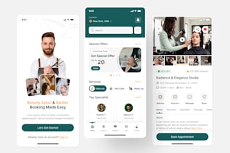 build salon booking app, spa app, barber app, beauty app, nail appointment app