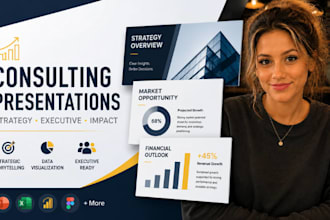 design consulting presentation, strategy deck, executive business powerpoint