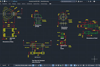 create autocad 2d technical drawings and cad drafting