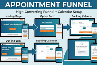 build appointment booking funnel setup discovery call funnel consultation funnel