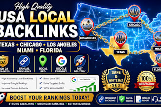 build high quality texas, chicago, los angels, miami, florida backlinks