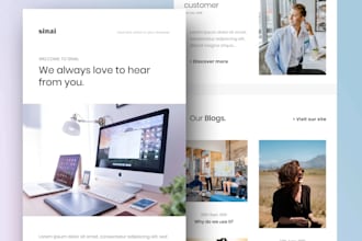 design professional mailchimp email template newsletter