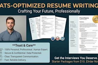 write and optimize a professional ats resume and CV