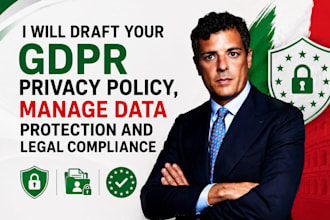 draft your gdpr privacy policy, manage data protection