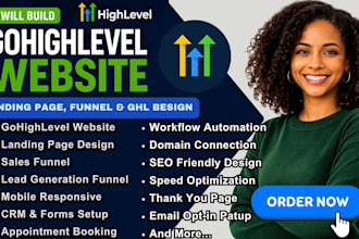 build a german gohighlevel website landing page funnel and ghl website design