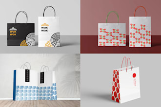 do business shopping bag tote bag and paper bag design