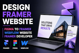 design framer website, figma to framer, webflow website, framer developer