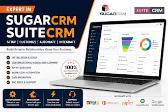 setup customize sugarcrm suitecrm API integration CRM automation expert