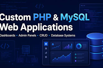 build a custom PHP mysql web application