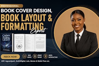 design and format book interior, kdp kindle formatting and paperback formatting