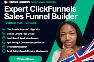 be your clickfunnels landing page, funnel and email automation expert