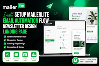 setup mailerlite email automation flow mailerlite newsletter design landing page