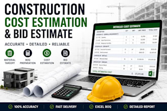prepare construction cost estimation and detailed boq