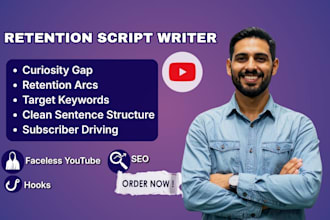 write a high retention faceless youtube script with hooks and SEO