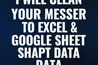 do expert google sheets data cleanup and product research