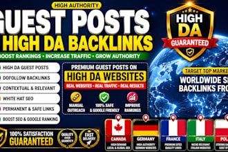 publish guest posts build high da backlinks germany france italy canada websites