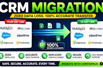 migrate CRM systems and ensure zero data loss with accurate data transfer