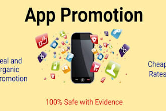mobile app promotion for android ios app, game marketing
