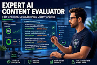 professional ai content evaluation and data quality analysis