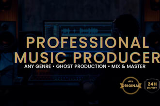 be your professional music producer ghost producer for any genre
