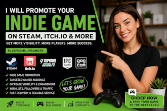promote your steam game, boost steam wishlist, itchio and indie game