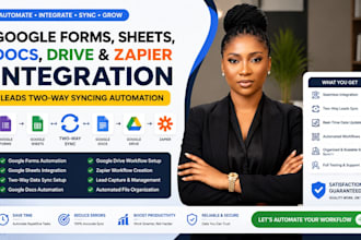automate google form sheets docs drive zapier integration leads two ways syncing