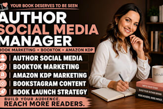 manage your author social media, booktok marketing, book promotion amazon kdp