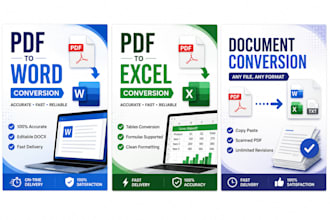 convert PDF to word or excel